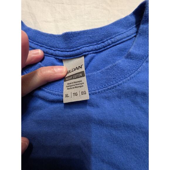 Moonlighting Vintage Bruce Willis Promo Short Sleeve Blue T-Shirt Men's Size Xl - Picture 3 of 4